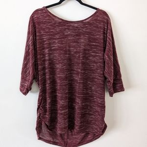 NWT Plus Size Maroon Shirt Size 2X- HS Brand